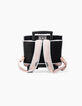 Trolley 38 cm rose poudré et navy K fille-3
