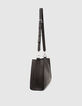 Sac The Worker noir cuir Femme-3