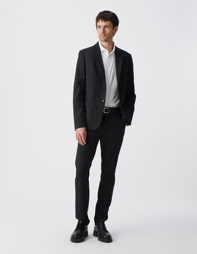 Pantalon de costume SLIM noir TRAVEL SUIT Homme - IKKS
