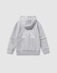 Boys&rsquo; grey hoodie with XL image on back-5