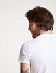 Tee-shirt blanc arty homme-5