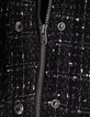 Blouson noir esprit tweed fille-9