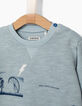 Blauer Sweater mit Festival-Motiv für Babyjungen -2