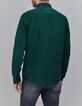 Chemise verte velours milleraies Homme-3