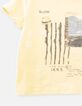 Baby boys’ yellow organic cotton T-shirt with boats-3