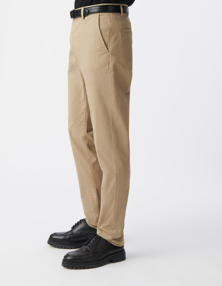 Pantalon chino SLIM beige Homme-5