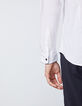 Camisa SLIM blanca con ribete marino Hombre-4
