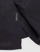 Zwart SLIM overhemd voile Heren-5