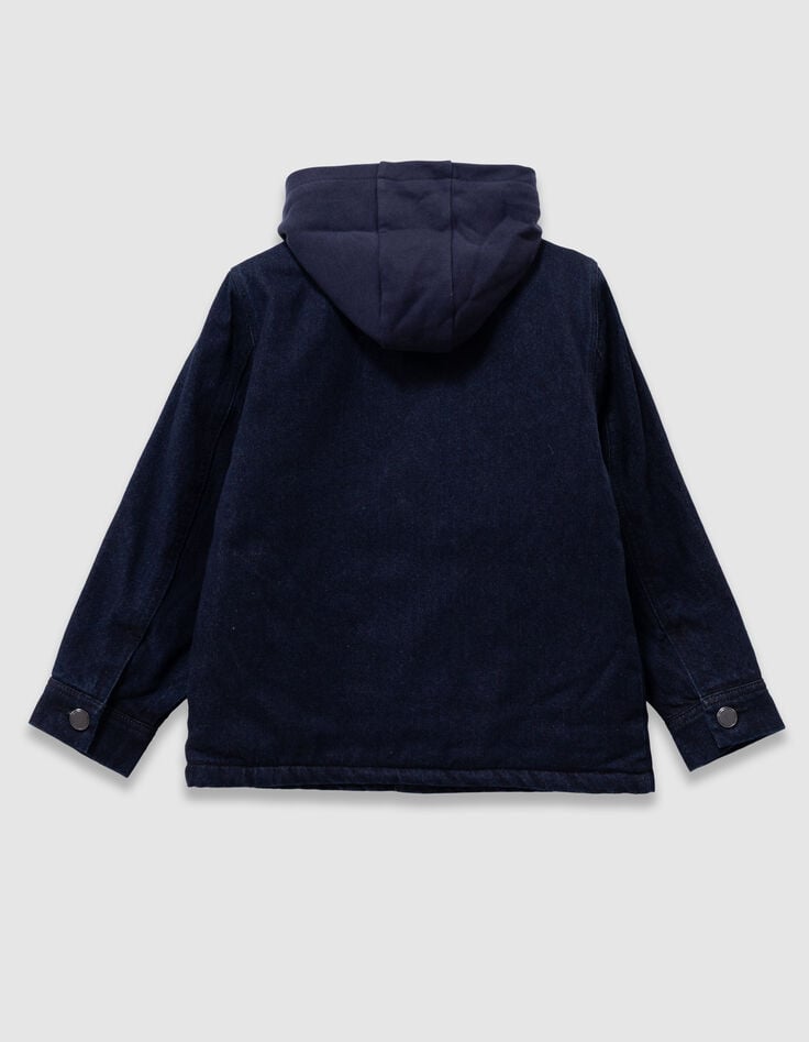 Veste en jean brut esprit worker garçon-6 Veste en jean brut esprit worker garçon-6