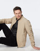 Bomber réversible beige et prince-de-galles Homme-2