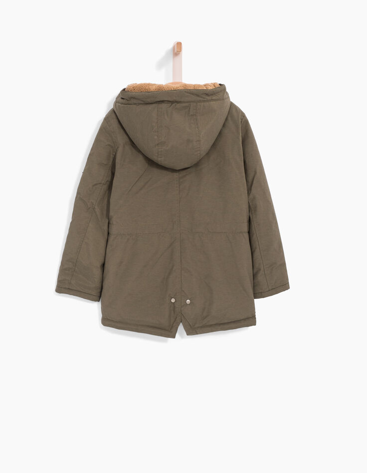Parka fourrée 3 en 1, doudoune reversible garçon-5