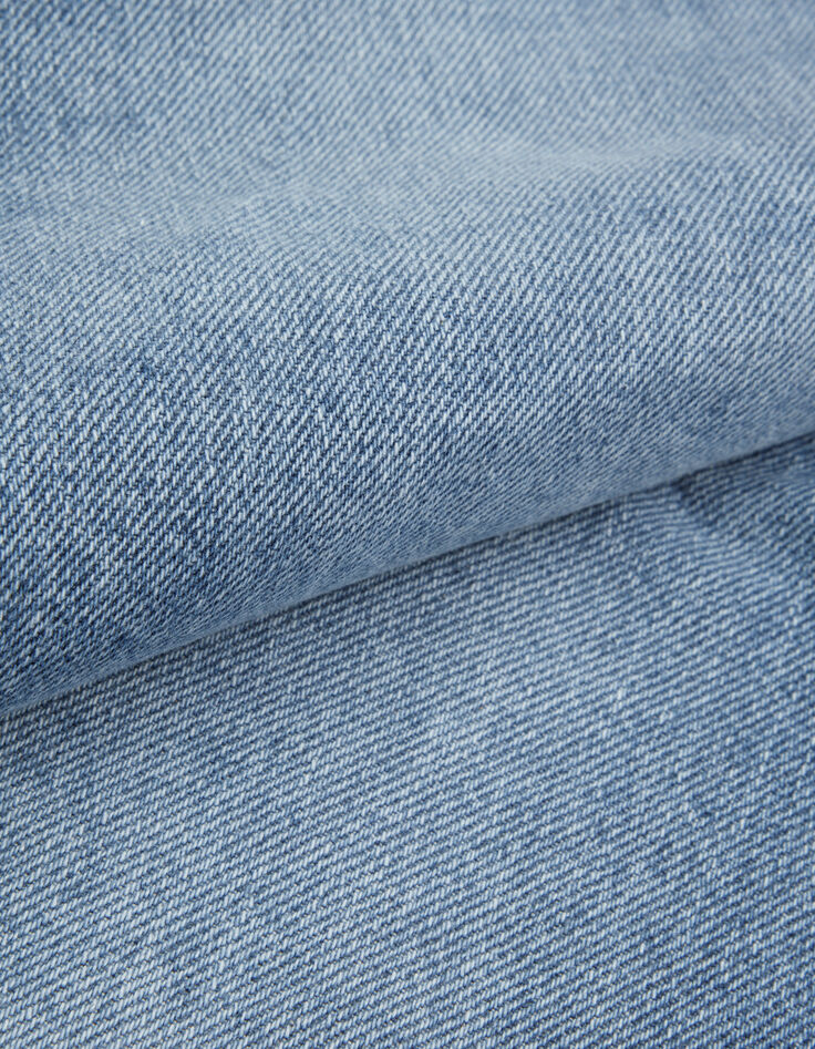 Blauwe denim bermuda voor dames-8