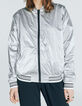 Parka coupe-vent à capuche métallisée bords-côtes femme-5