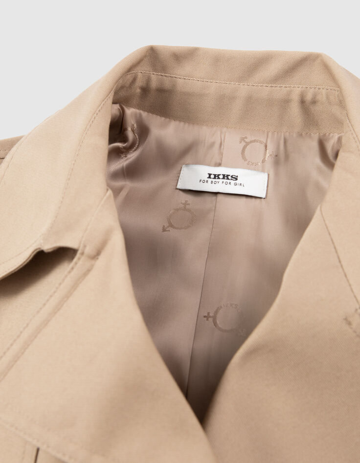 Unisex beige Gender Free trench coat-9 Unisex beige Gender Free trench coat-9