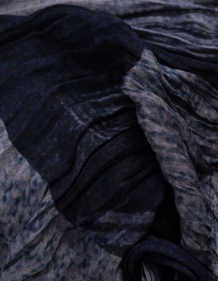 Men's navy graphic scarf-4