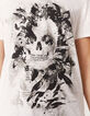 Tee-shirt off white visuel tête de mort bio Homme-5