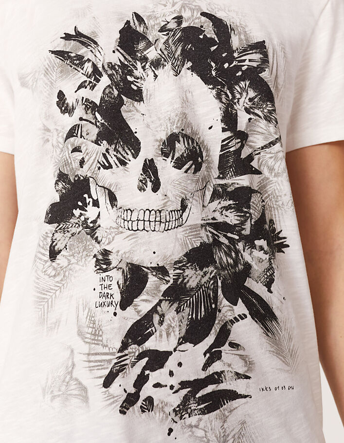off white t shirt skull