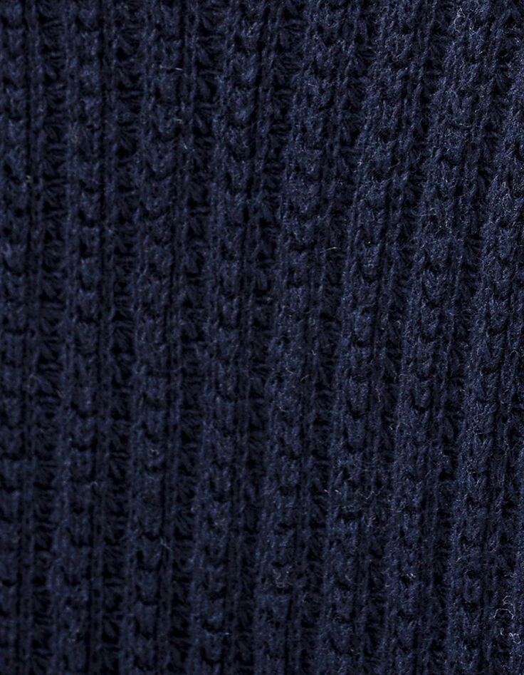 Pull marine tricot avec boutons épaules Homme-7