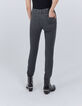 Women’s grey houndstooth motif slim jeans-2