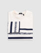 Cremefarbenes Jungen-Matrosenshirt, Zierstreifen-7