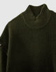 M&auml;dchenstrickpullover mit Fledermaus&auml;rme-3