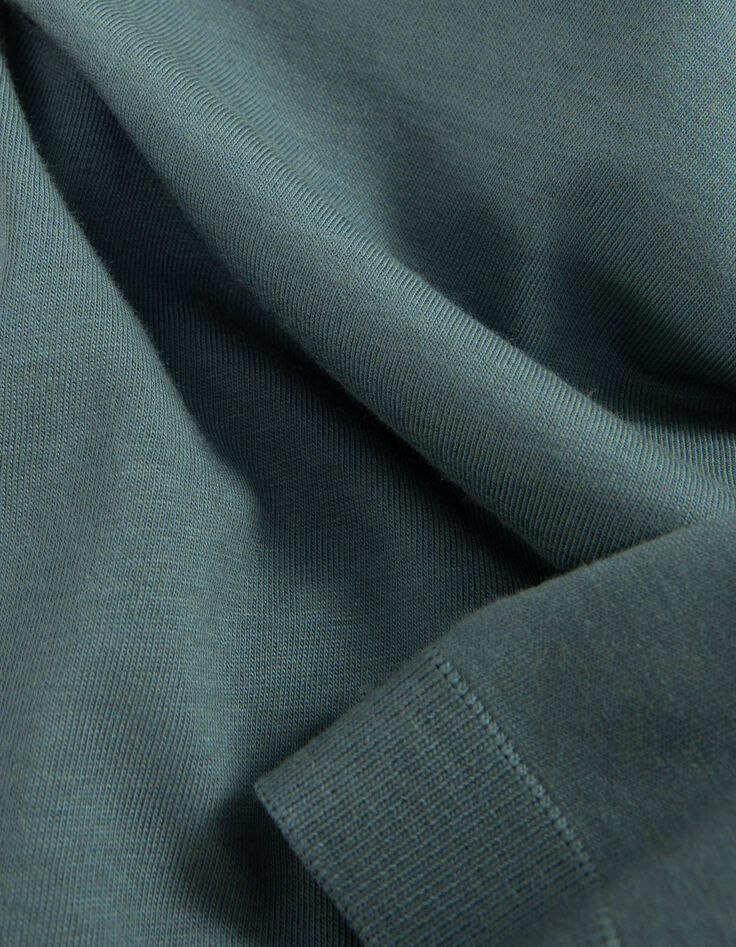 Camiseta verde azulado mix algod&oacute;n modal hombre-7