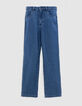 Jean droit medium blue 7/8e Femme-1