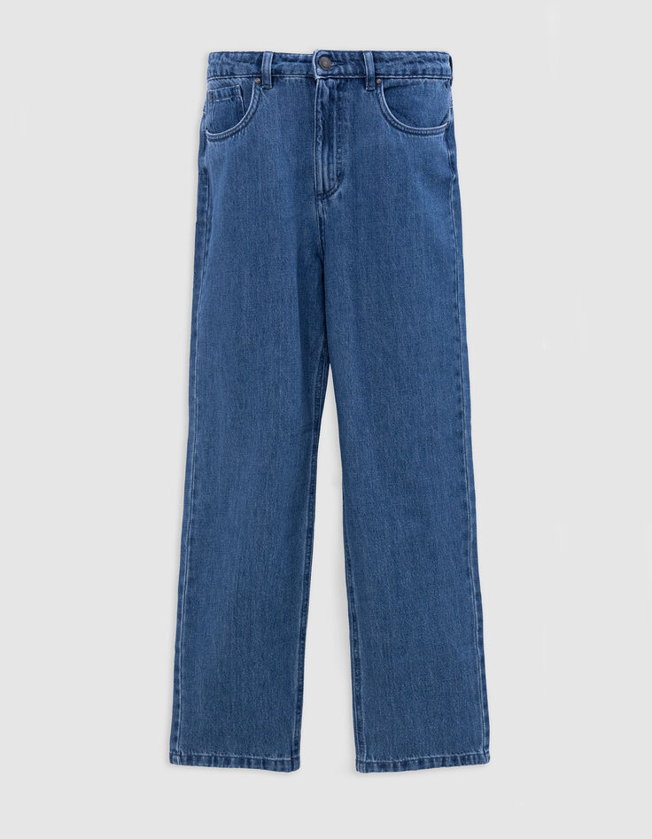 Jean droit medium blue 7/8e Femme-1