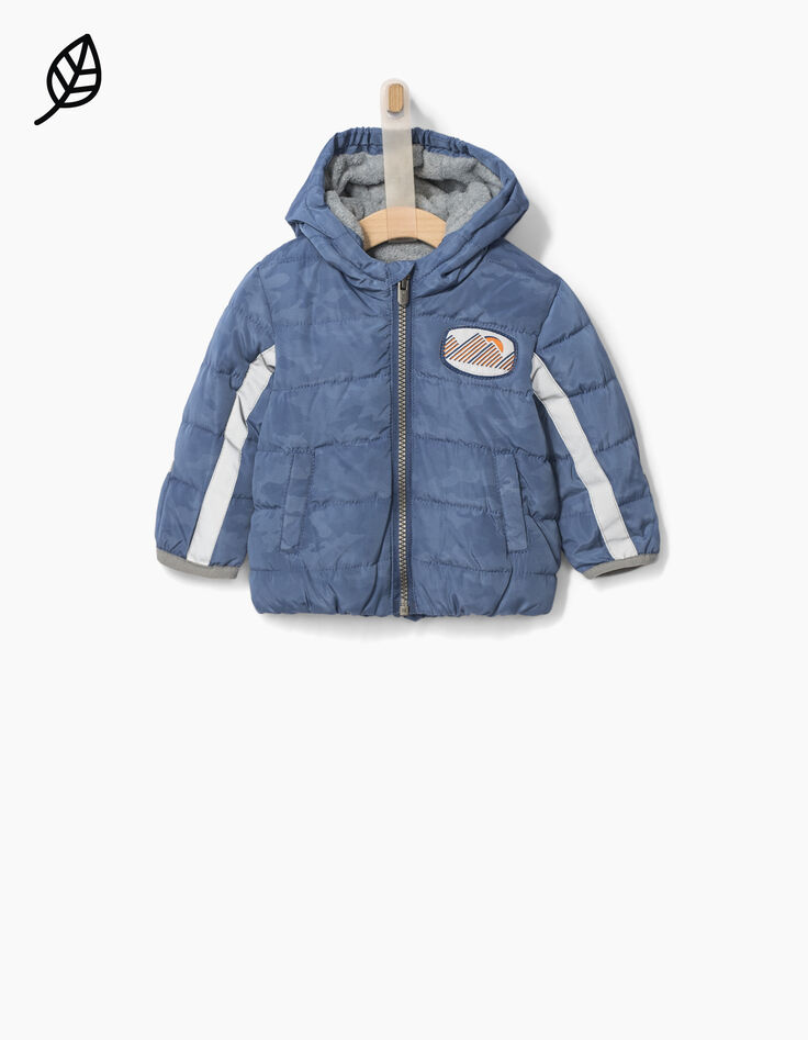 Chaqueta acolchada azul bebé-2