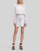 Damen-Bluse Offwhite mit Perlenstickerei-6