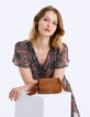 Women’s The Small Messenger studded suede clutch-5