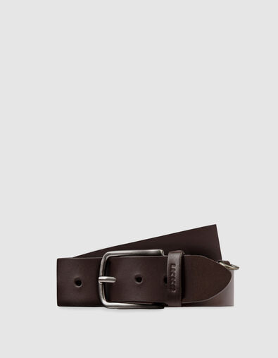 Ceinture marron cuir Homme - IKKS