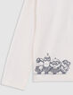 Camiseta crudo algodón mensaje MINIONS niña-6