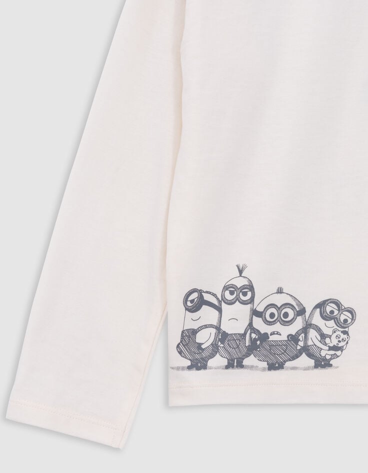 Camiseta crudo algodón mensaje MINIONS niña-6 Camiseta crudo algodón mensaje MINIONS niña-6