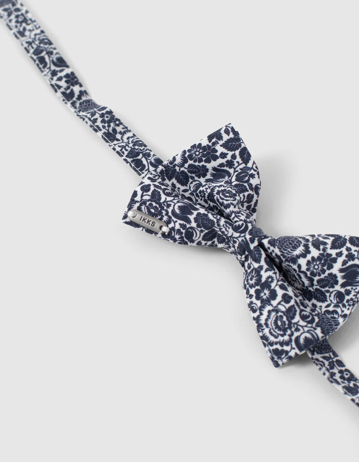 Nœud papillon bleu calanque tissu Liberty garçon -2