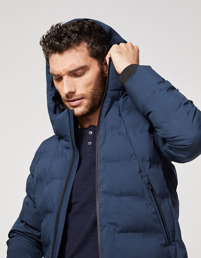 Doudoune indigo matelassage Homme - IKKS