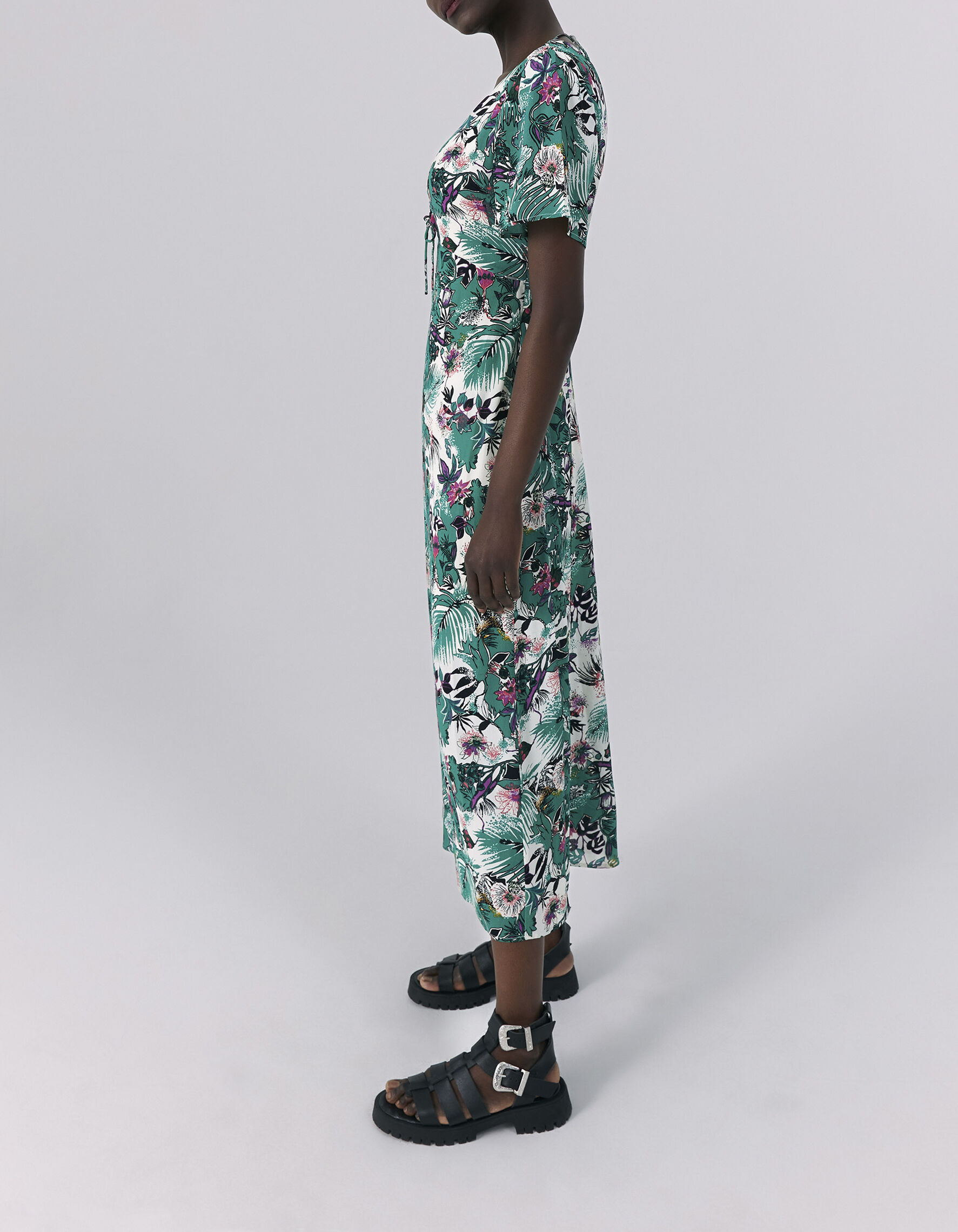 Ikks robe longue hot sale verte