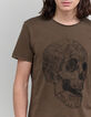 T-shirt laurel organic cotton skull-card Men-4