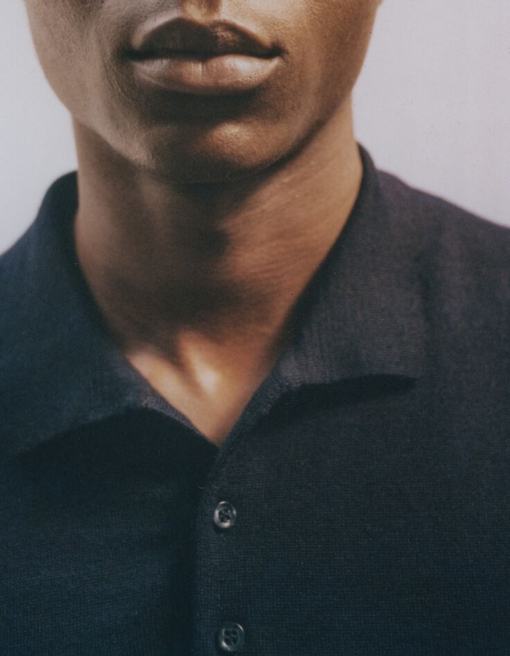 Poloshirt f&uuml;r Herren aus 100% Merinowolle, navy-7