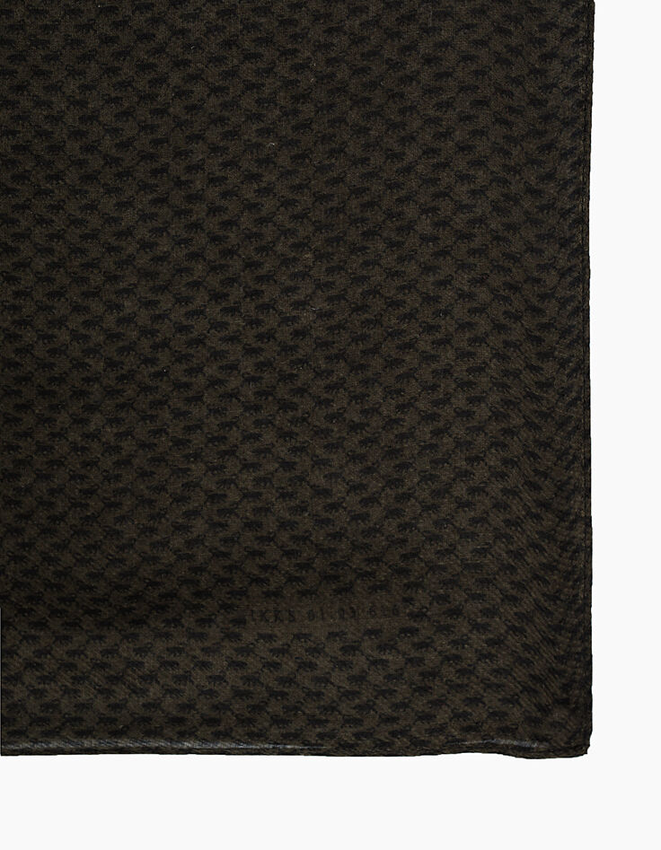 Men&rsquo;s bronze minimalist motif scarf-3