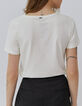 Weißes Damen-T-Shirt mit E-Gitarre GIBSON-4