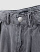Jean LARGE gris coton bio fille-9