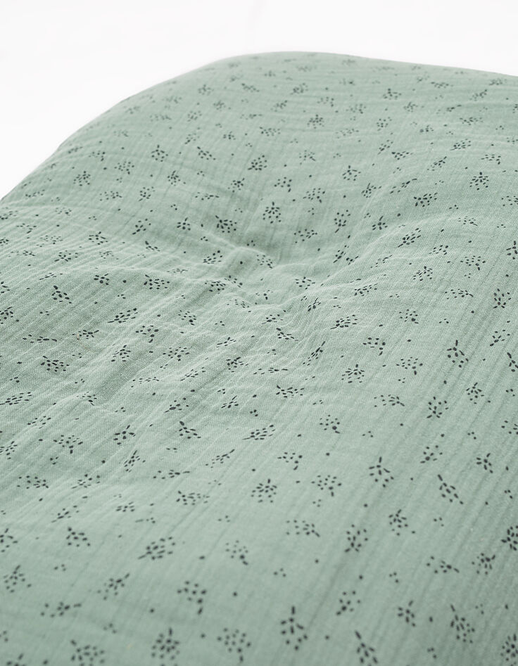 Housse de matelas à langer verte coton bio GABRIELLE PARIS-3 Housse de matelas à langer verte coton bio GABRIELLE PARIS-3