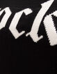 Women&rsquo;s black knit Rock slogan IKKS x DUVILLARD sweater-8