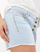 I.Code bleach denim studded shorts-3