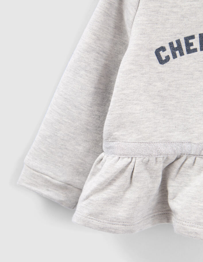 Grijze sweater peplum hartjes-elleboogpatches babymeisjes-5