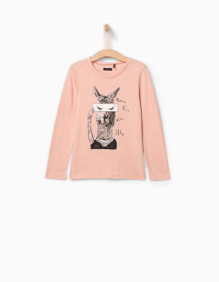 Girls’ llama T-shirt-2 Girls’ llama T-shirt-2