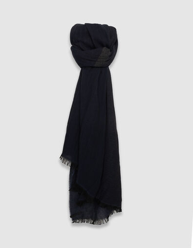 Fular azul marino espigas imitaci&oacute;n hombre - IKKS