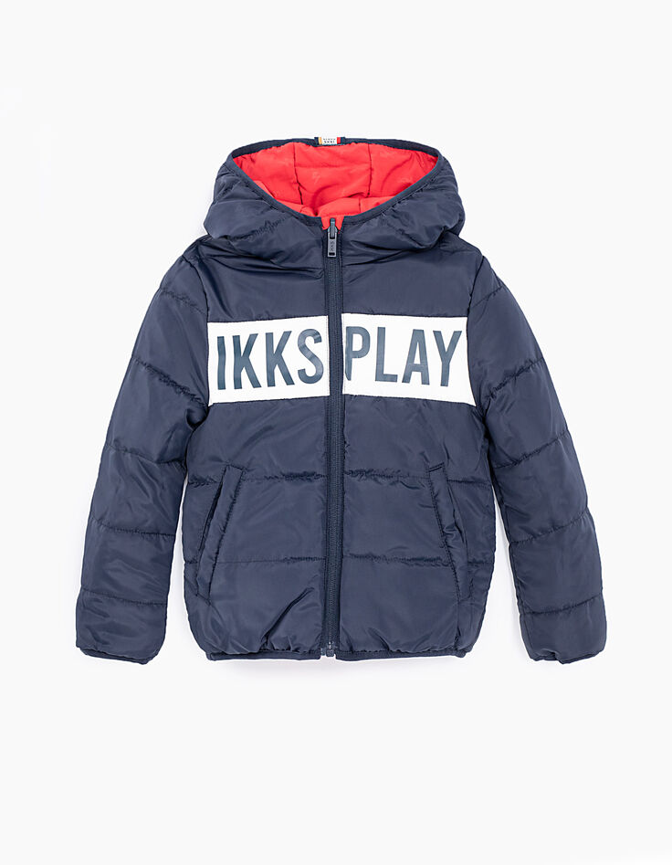Anorak rojo y navy #IKKSplay# reversible niño -3