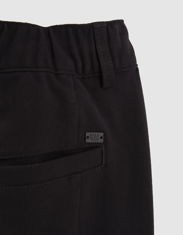 Zwarte BATTLEbroek joggingstijl jongens-7